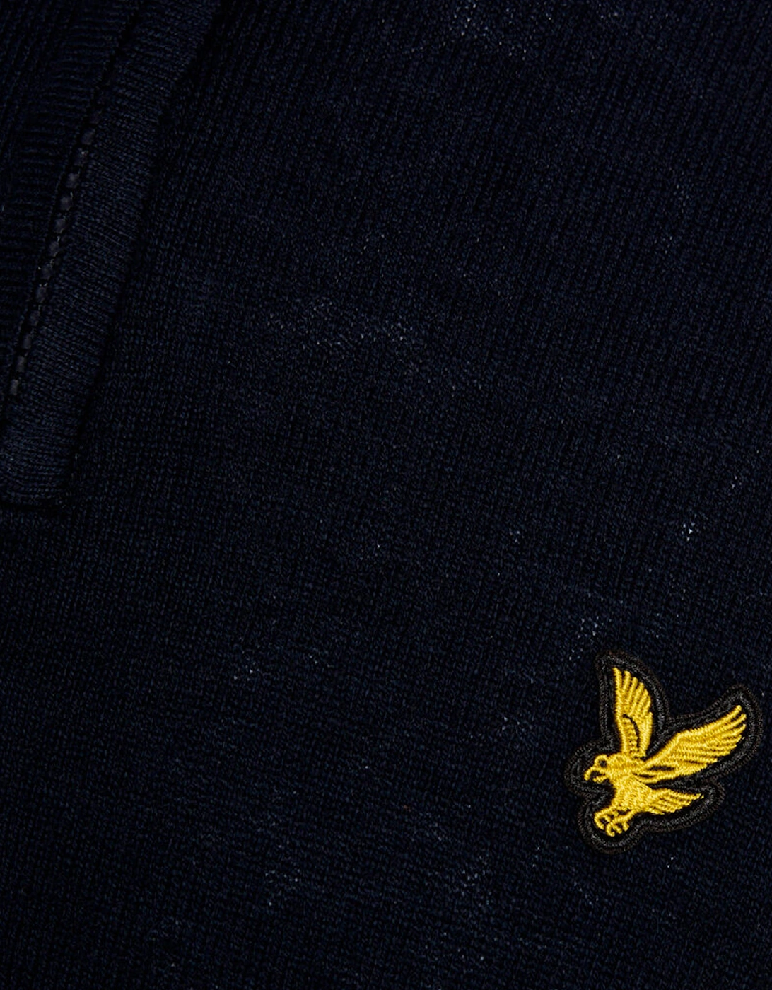 Lyle & Scott Cotton Merino Quarter Zip Jumper DARK NAVY