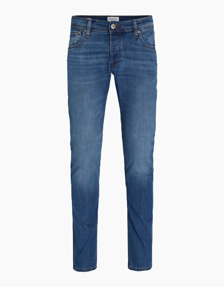 Jack & Jones JJIGlenn Slim Fit Jean MID BLUE