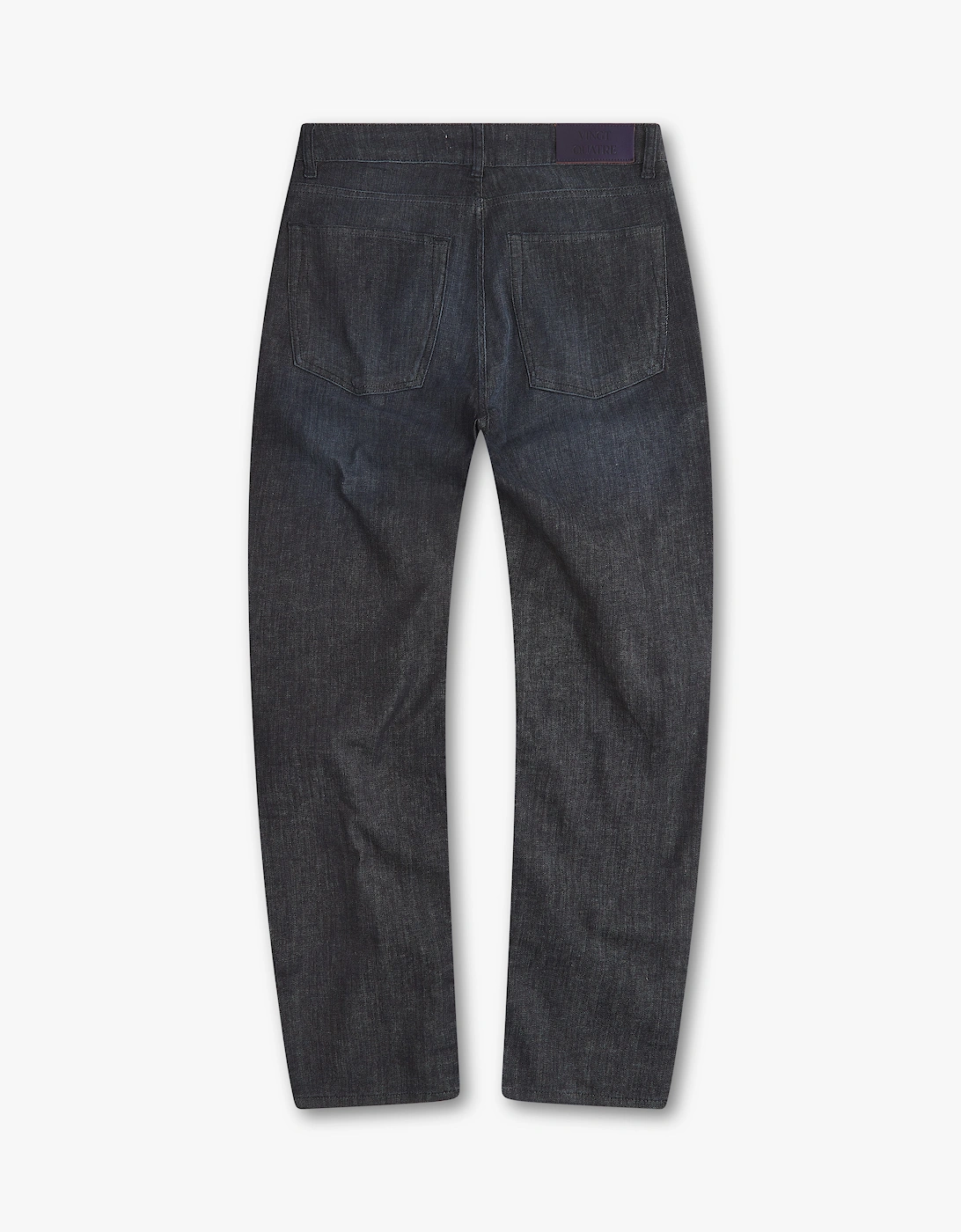 Vingt Quatre Taper Fit Linen Blend Deep Blue Jeans