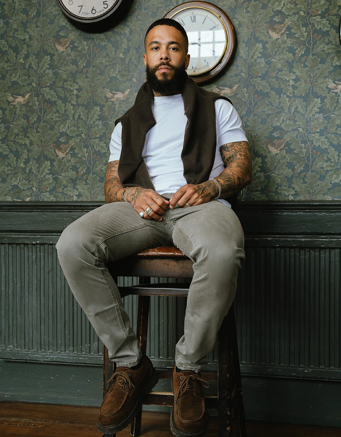 Vingt Quatre Taper Fit Moss Jeans
