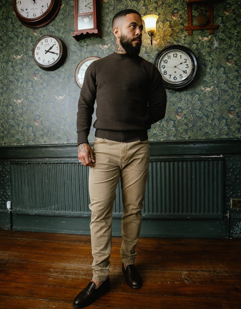 Vingt Quatre Taper Fit Tobacco Jeans