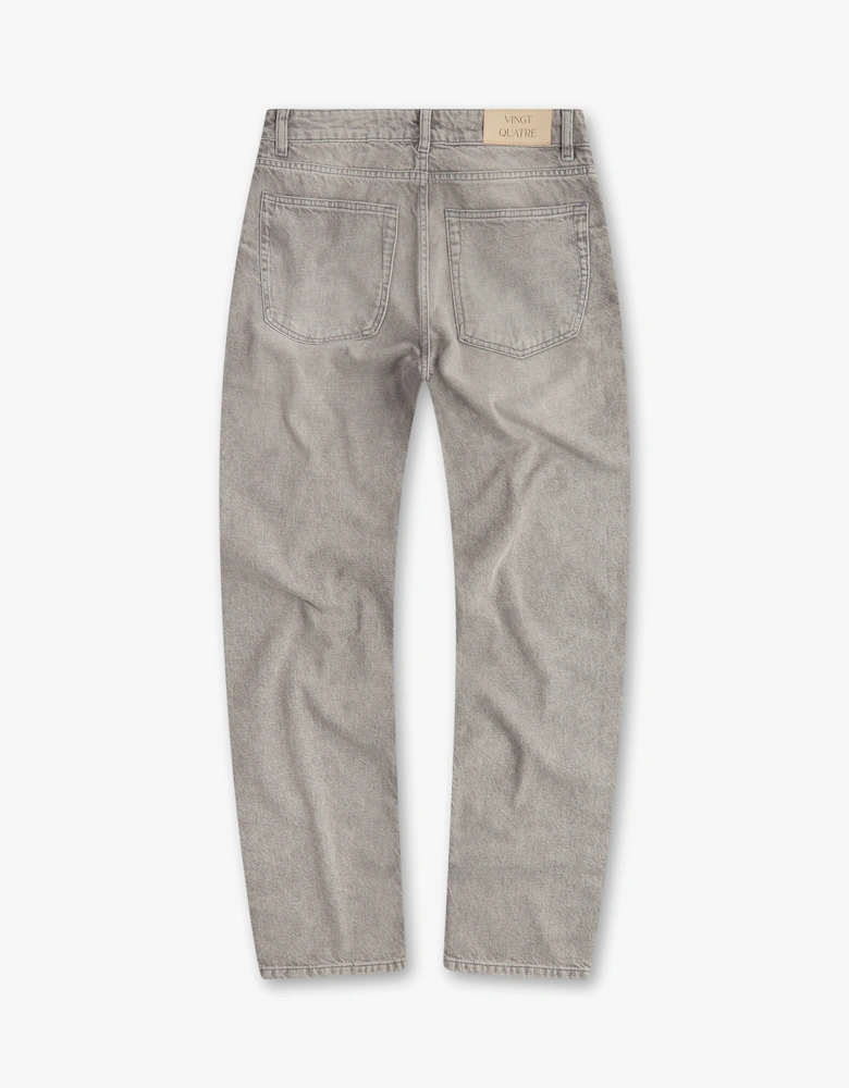 Vingt Quatre Straight Fit Cool Grey Jeans