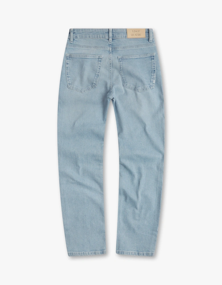 Vingt Quatre Straight Fit Ice Blue Jeans