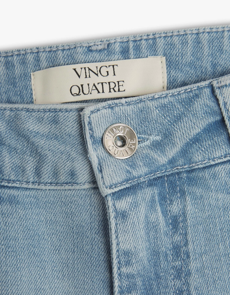 Vingt Quatre Straight Fit Ice Blue Jeans