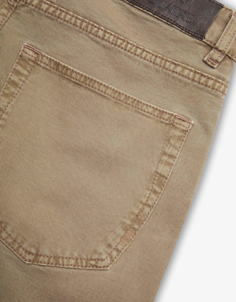 Vingt Quatre Taper Fit Tobacco Jeans