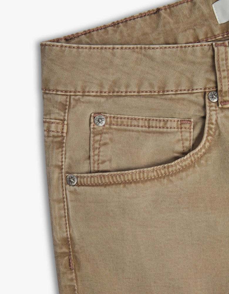 Vingt Quatre Taper Fit Tobacco Jeans