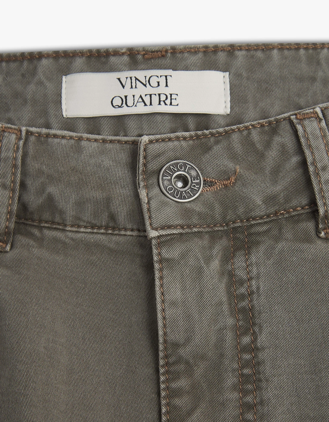 Vingt Quatre Taper Fit Moss Jeans