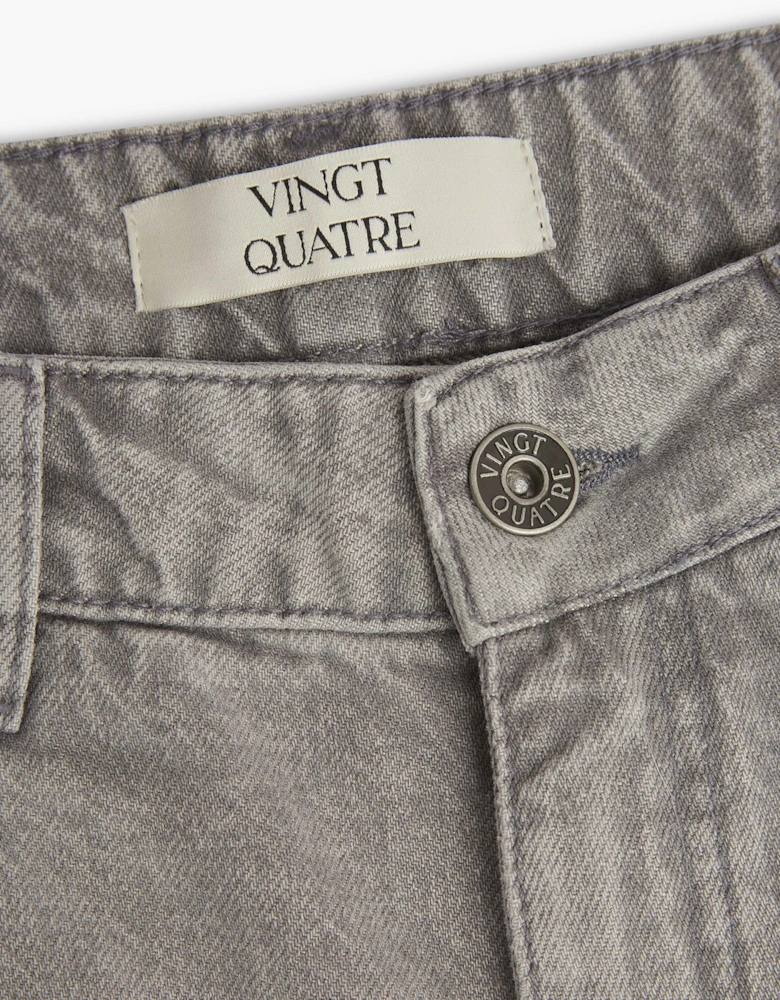 Vingt Quatre Straight Fit Cool Grey Jeans