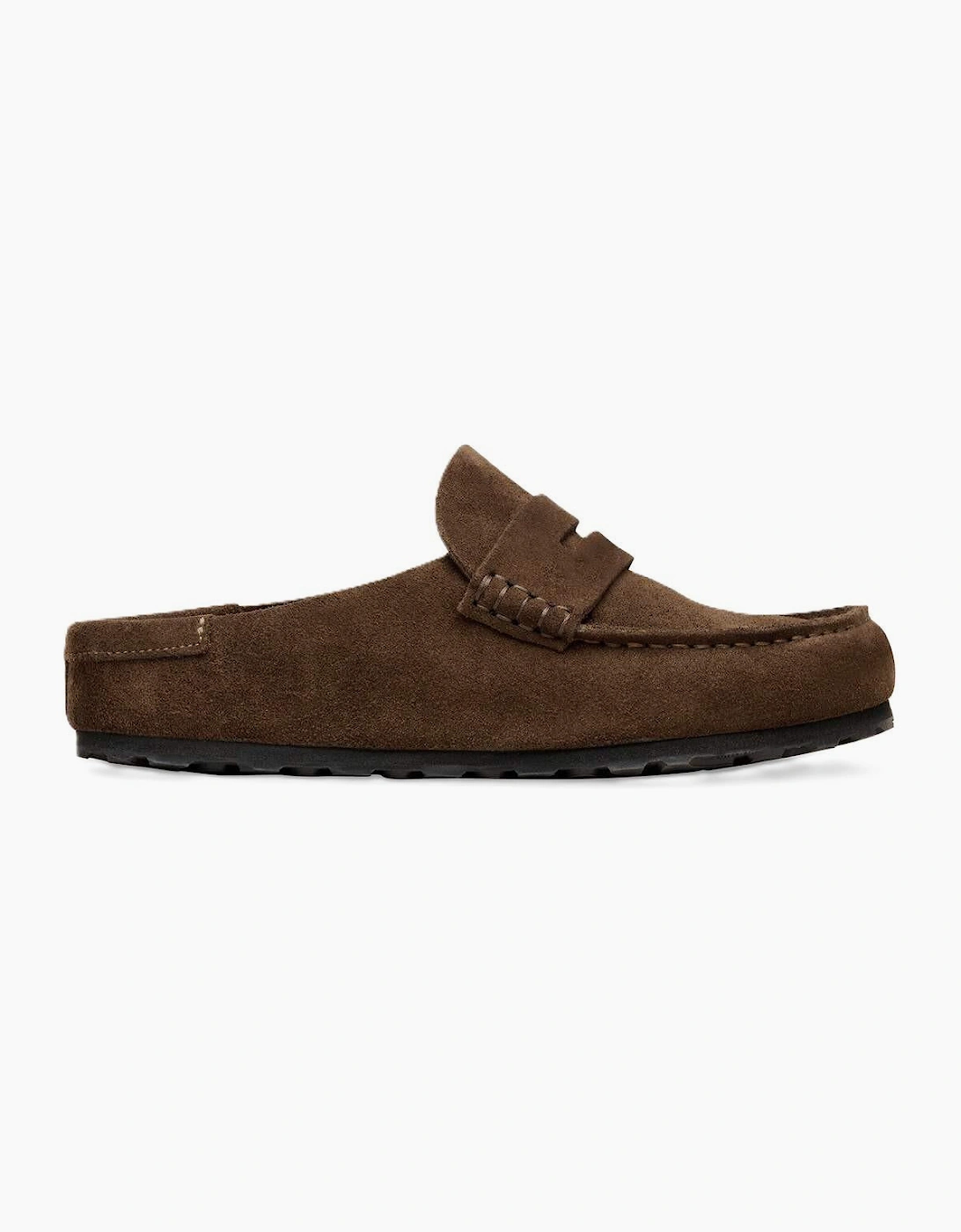 Birkenstock Naples Suede Carafe Regular Clogs