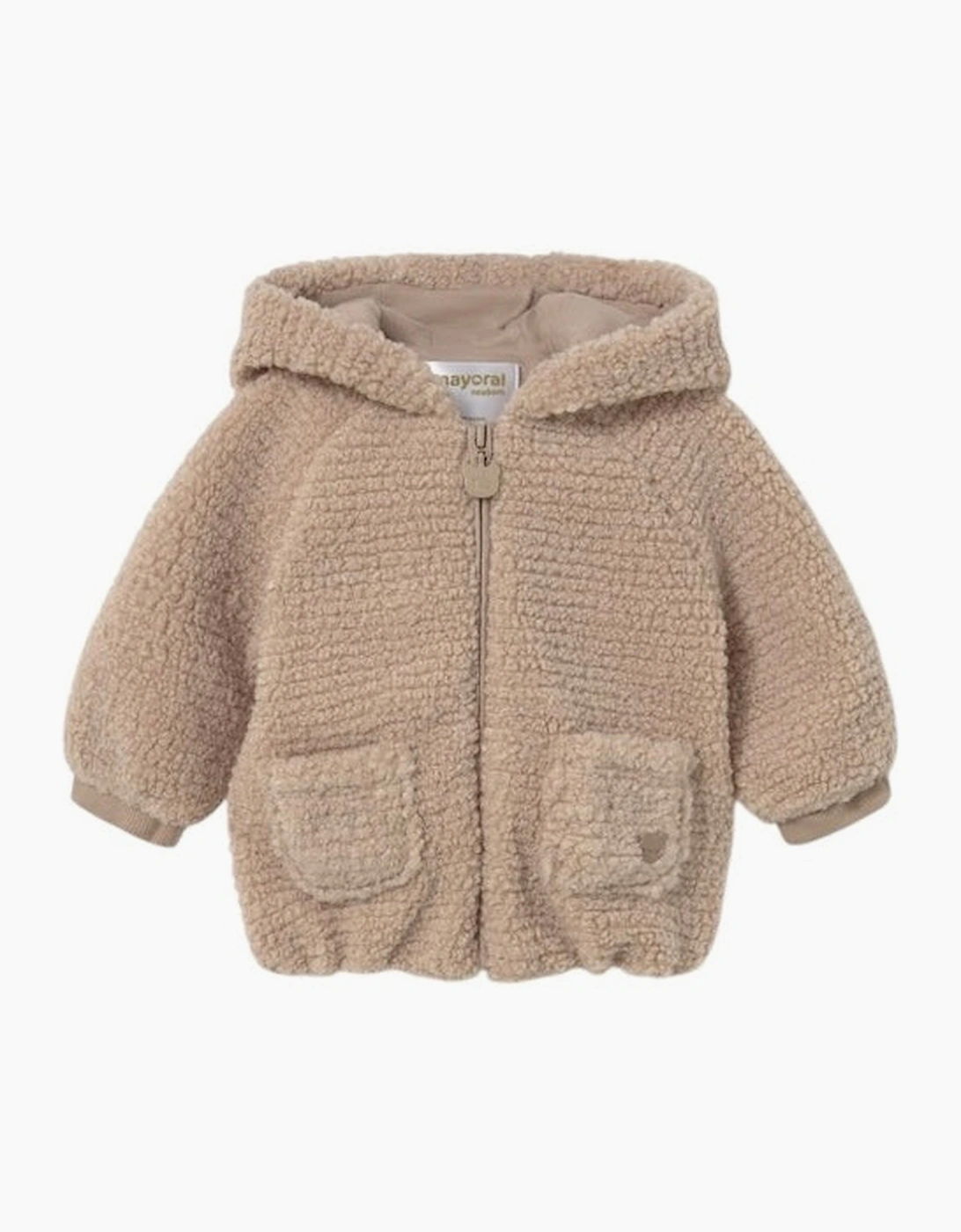Brown Soft Boucle Teddy Bear Jacket, 4 of 3