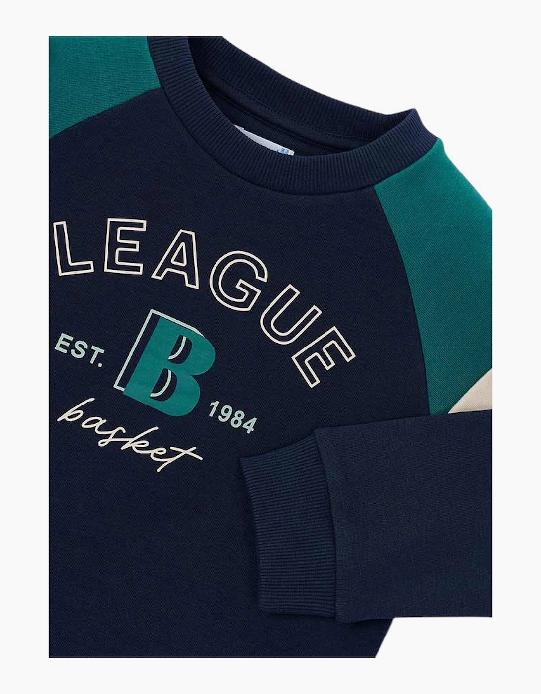 Boys Navy Green League Sweatshirt