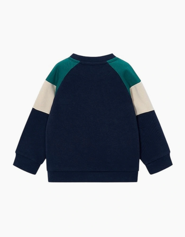 Boys Navy Green League Sweatshirt