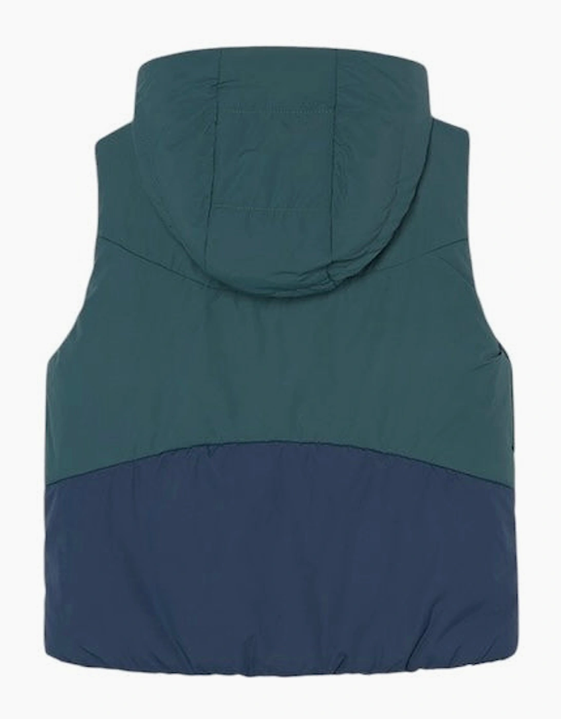 Boys Navy and Green Reversible Gilet