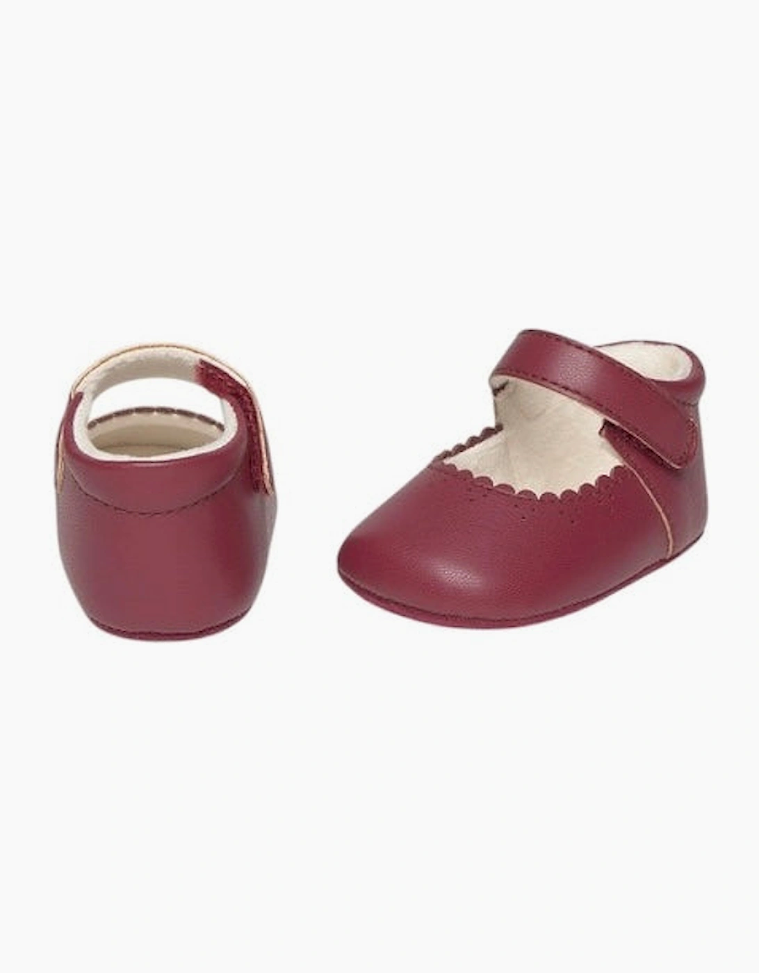 Girls Burgundy Mary Jane Pre Walker Shoes, 5 of 4