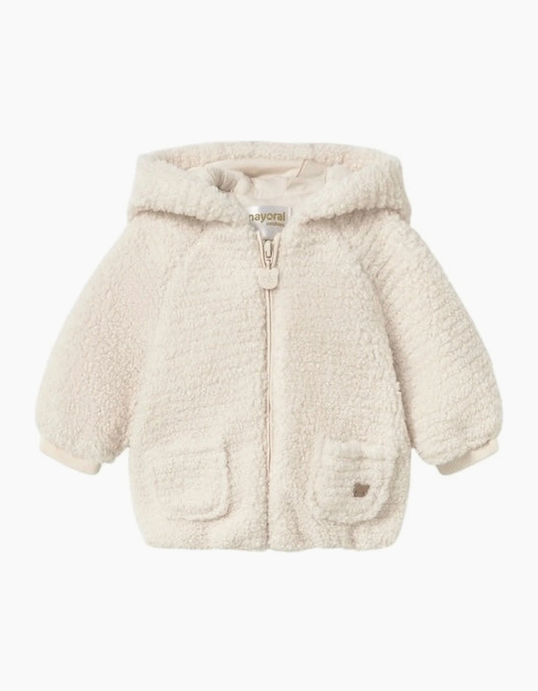 Cream Soft Boucle Teddy Bear Jacket, 4 of 3
