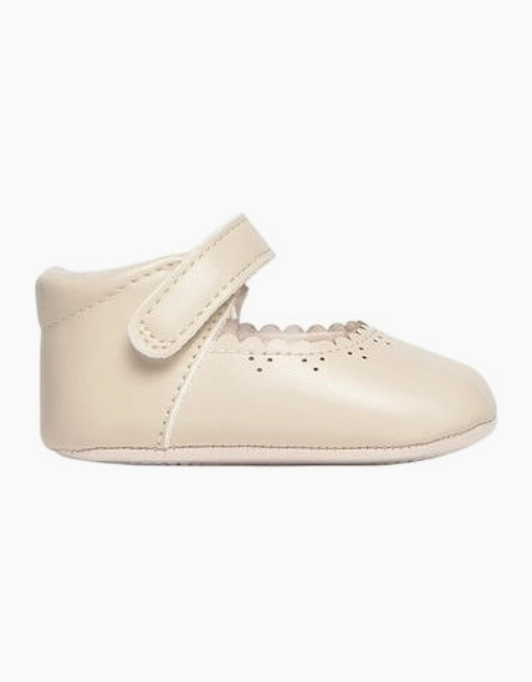 Girls Cream Mary Jane Pre Walker Shoes