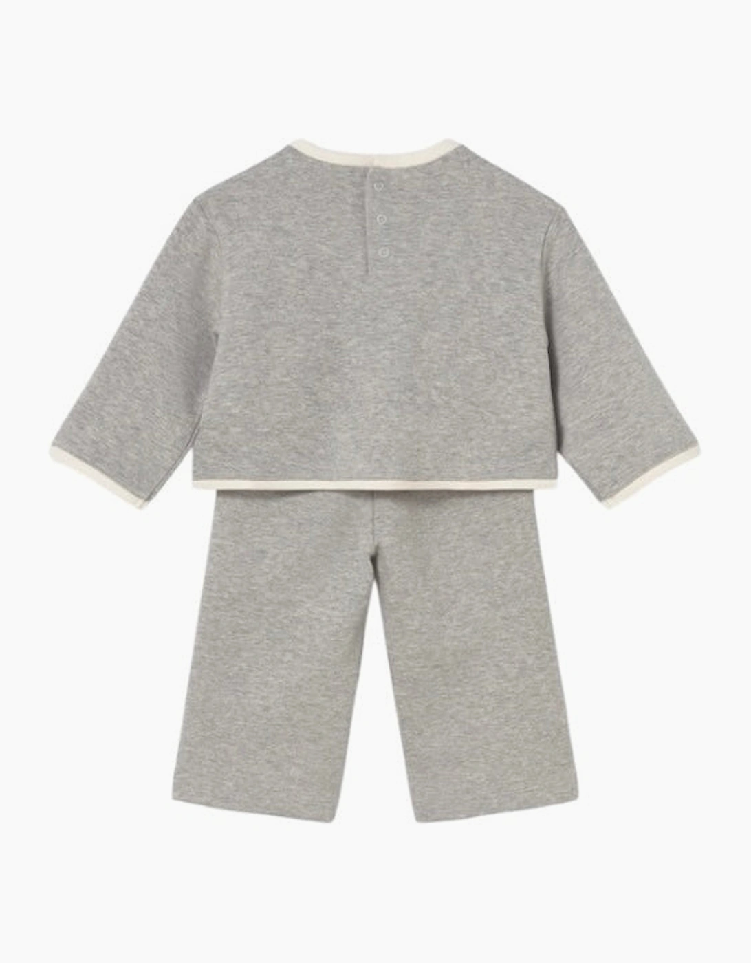 Girls Grey Jersey Teddy Bear Tracksuit