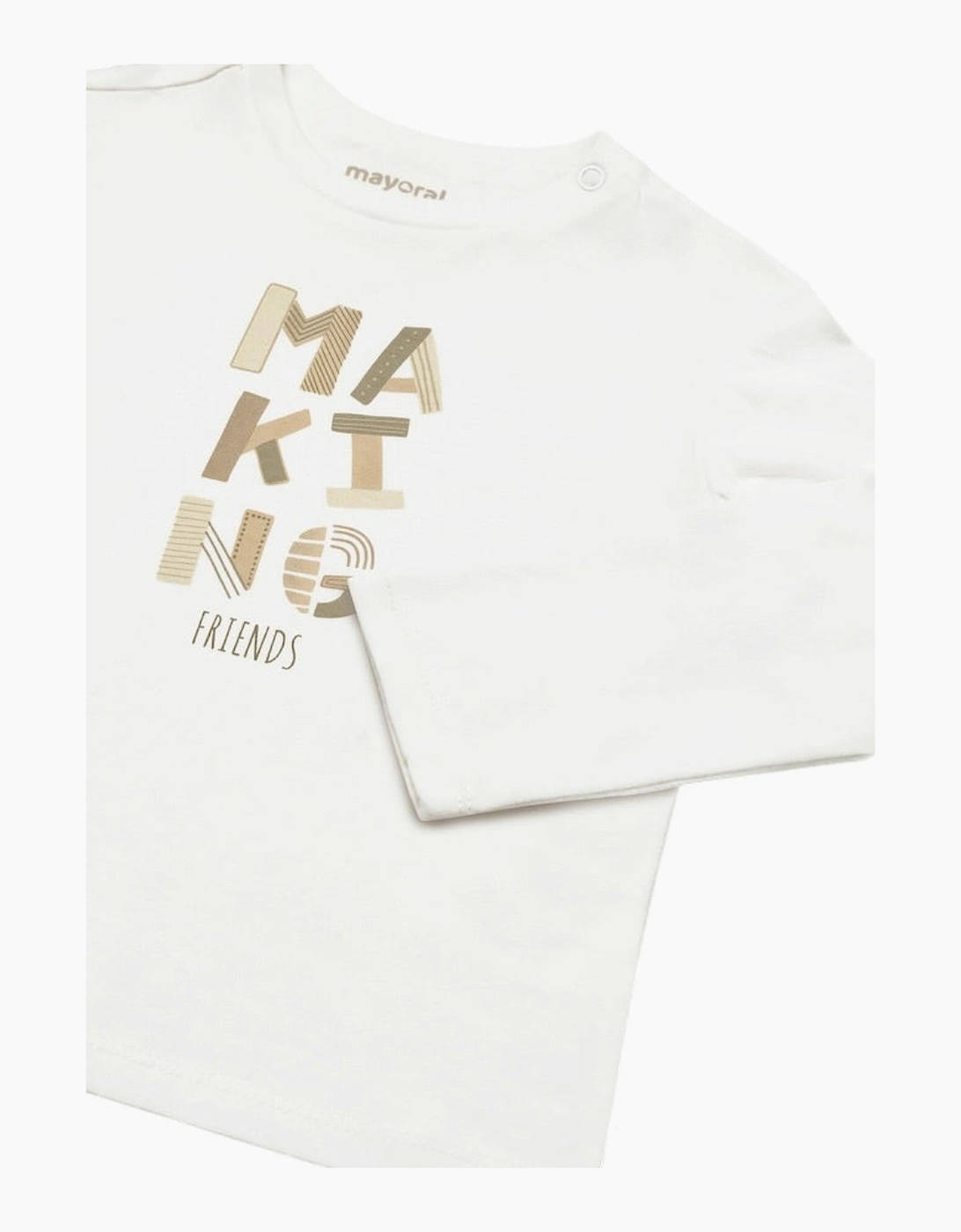 Boys Ivory Logo Top
