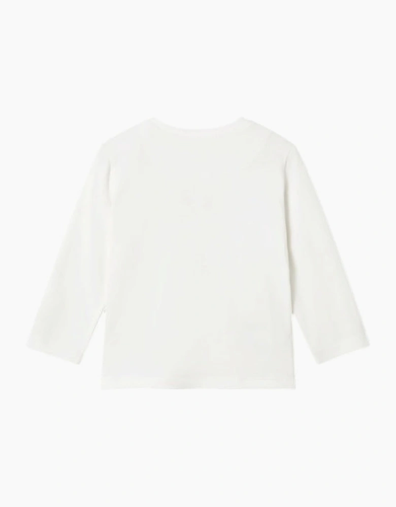 Boys Ivory Logo Top