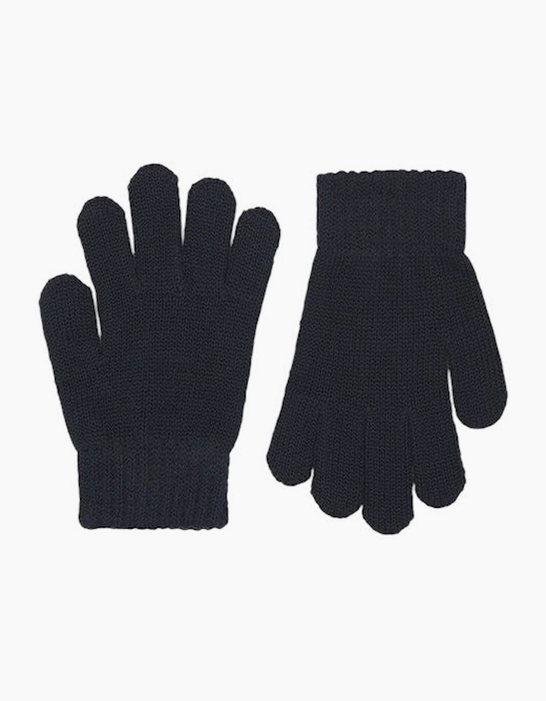 Boys Navy Knit Gloves, 3 of 2