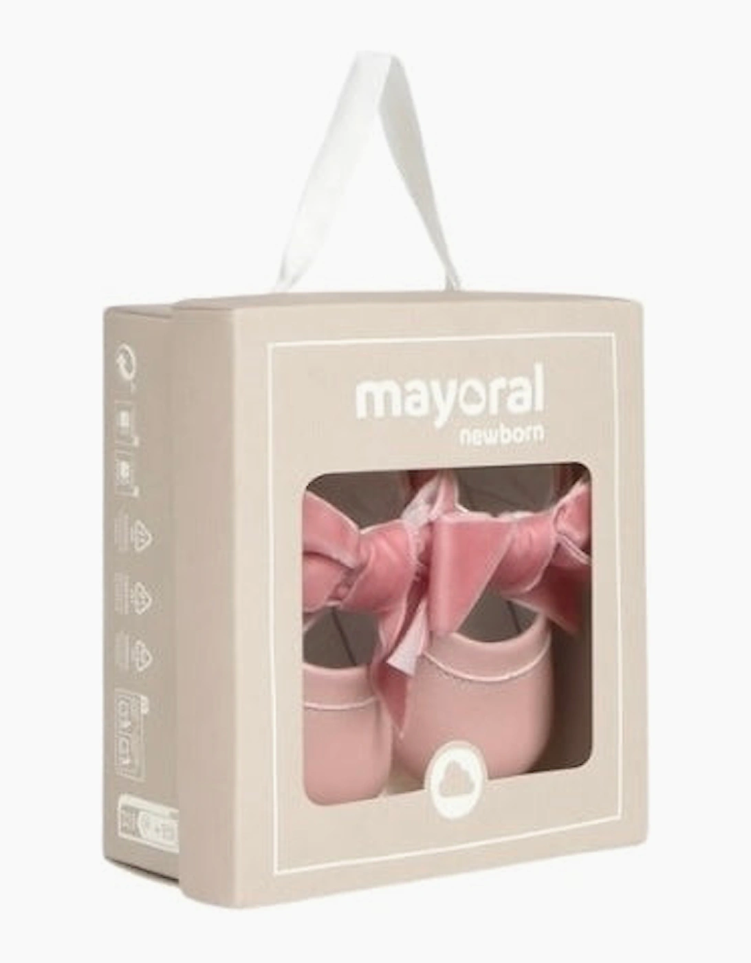 Girls Pink Velvet Bow Pre Walker Shoes