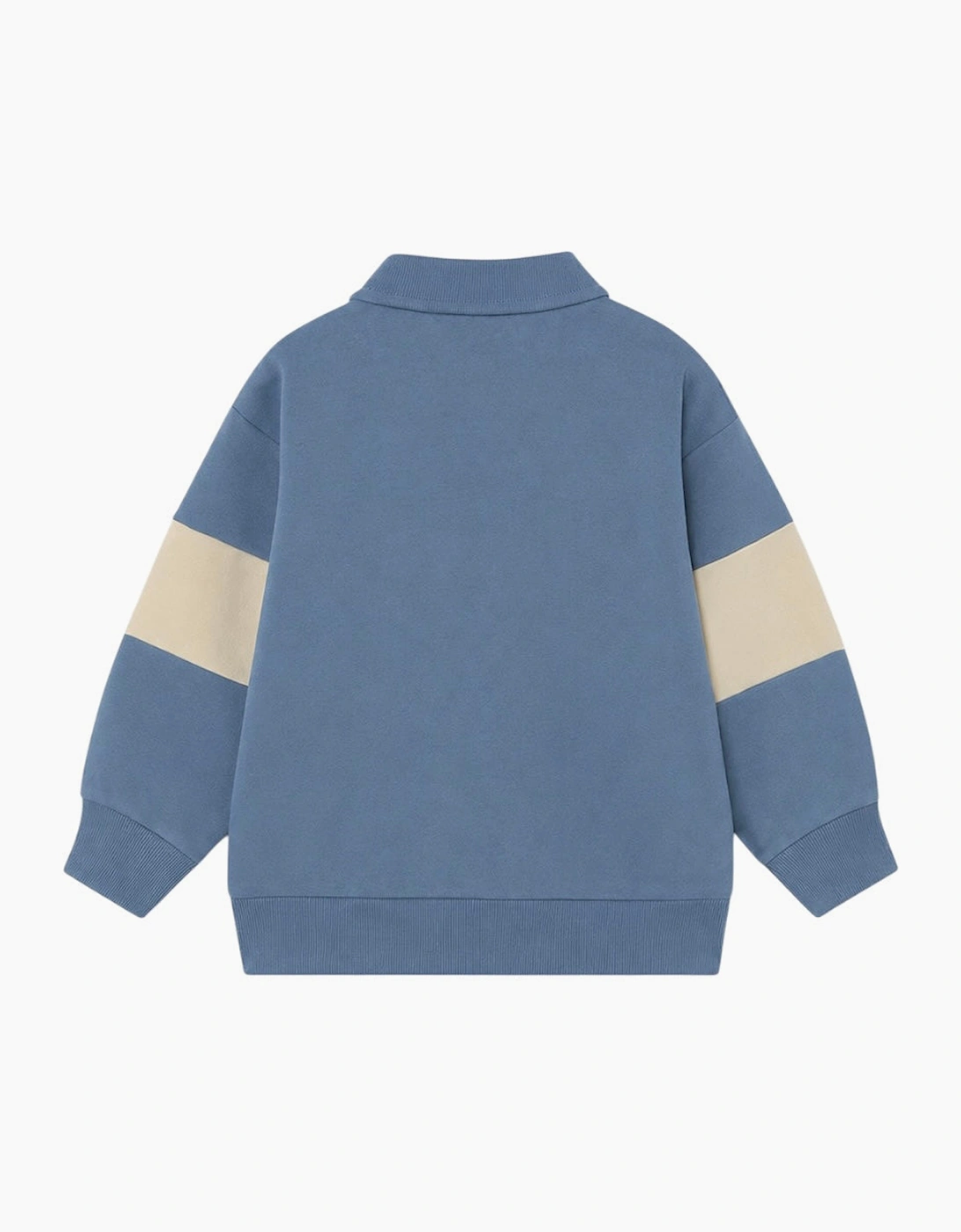 Boys Blue Collared Sweatshirt