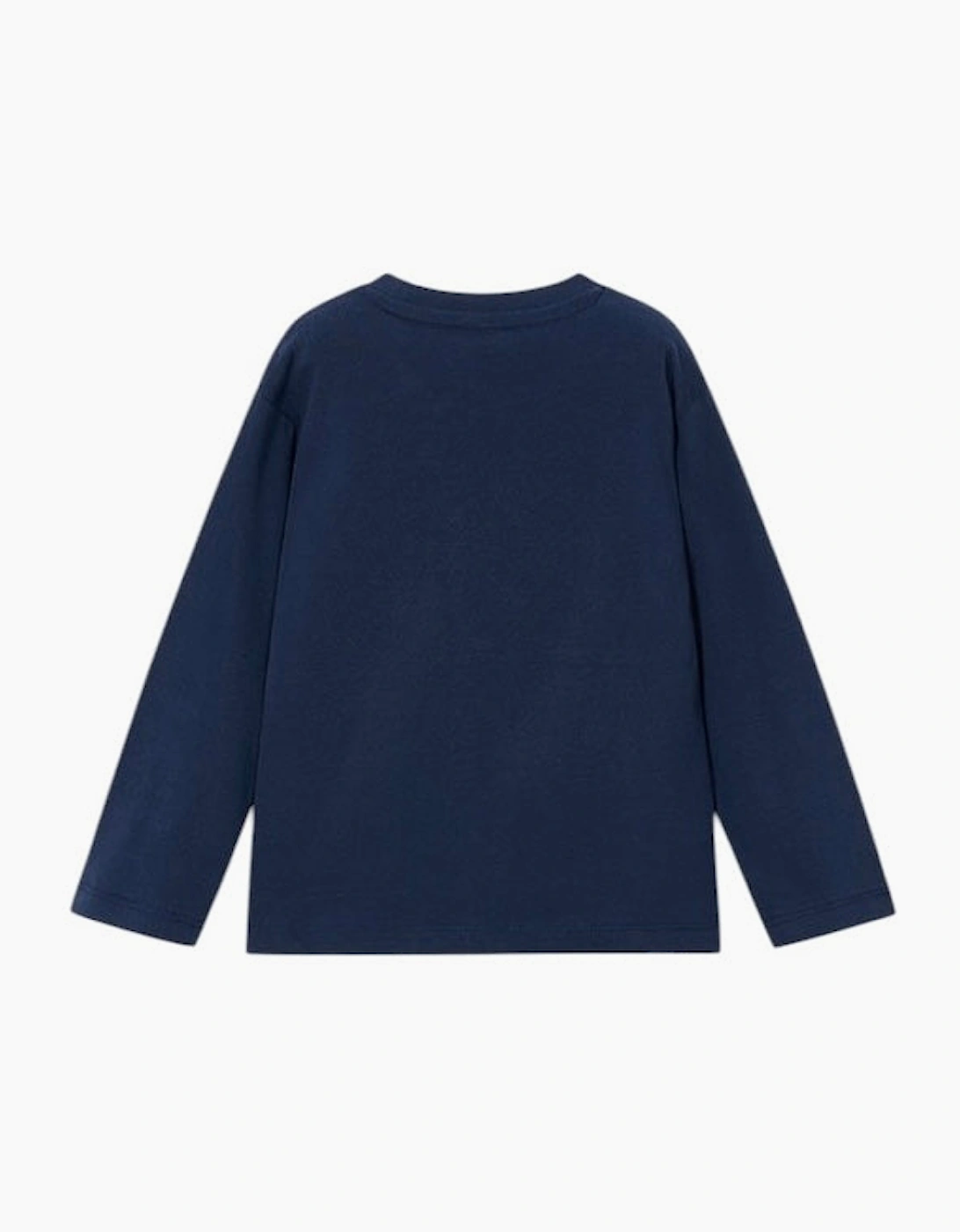 Boys Navy Logo Top