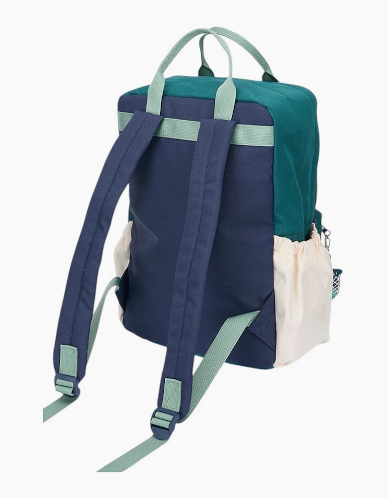Boys Green and Navy Contrast Backpack