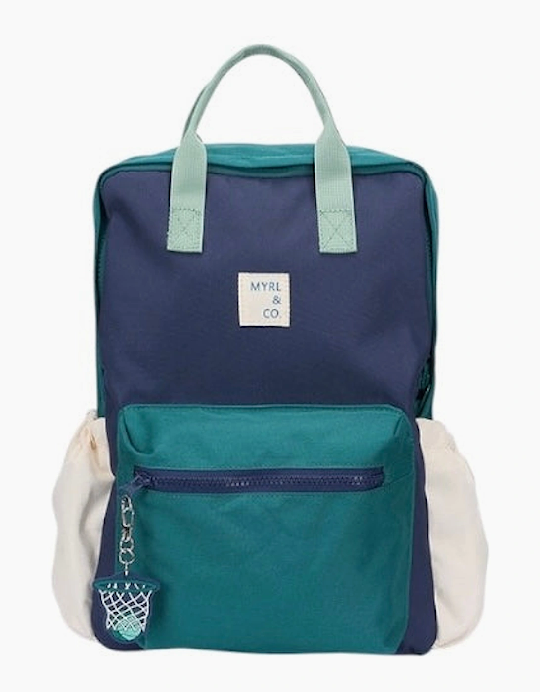 Boys Green and Navy Contrast Backpack