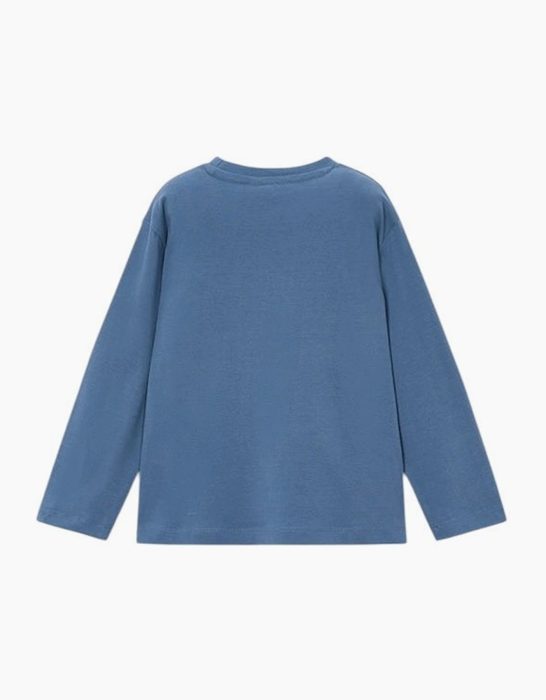 Boys Blue Logo Top