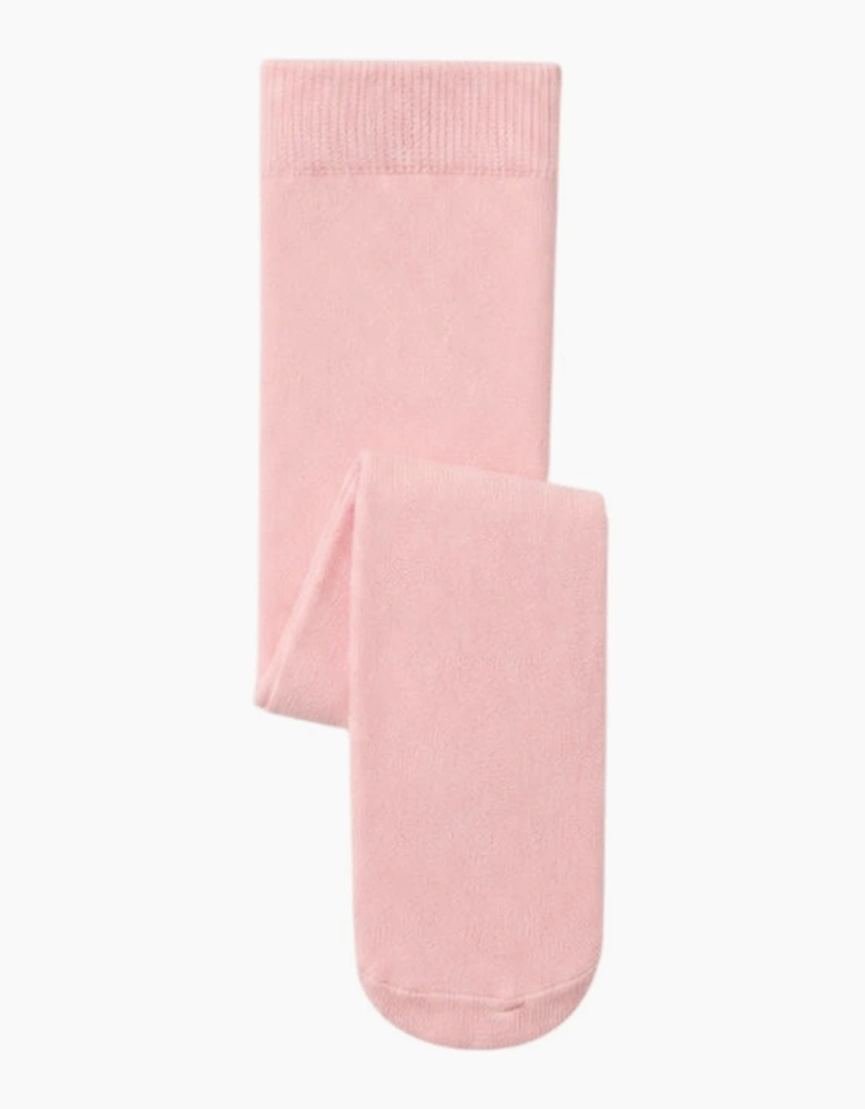 Girls Pink Knit Tights