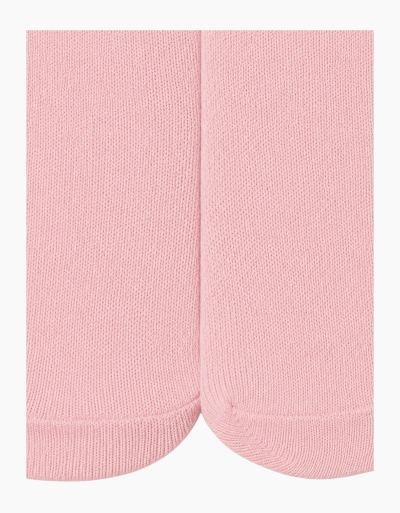 Girls Pink Knit Tights
