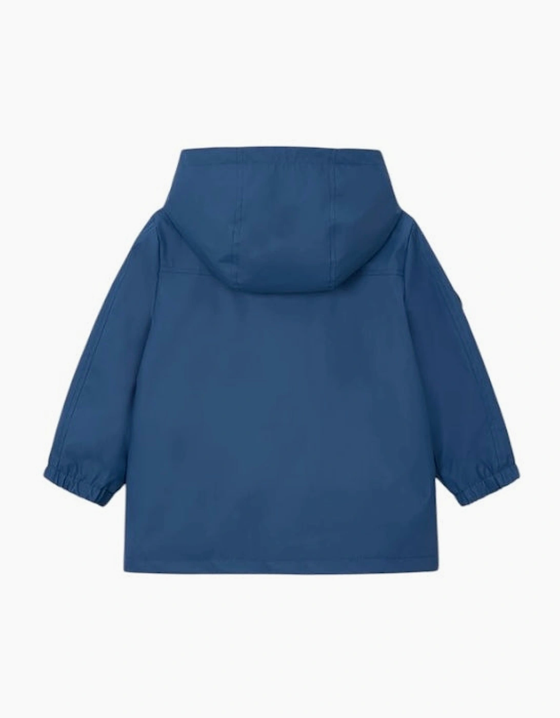 Boys Blue Fleece Lined Rain Coat