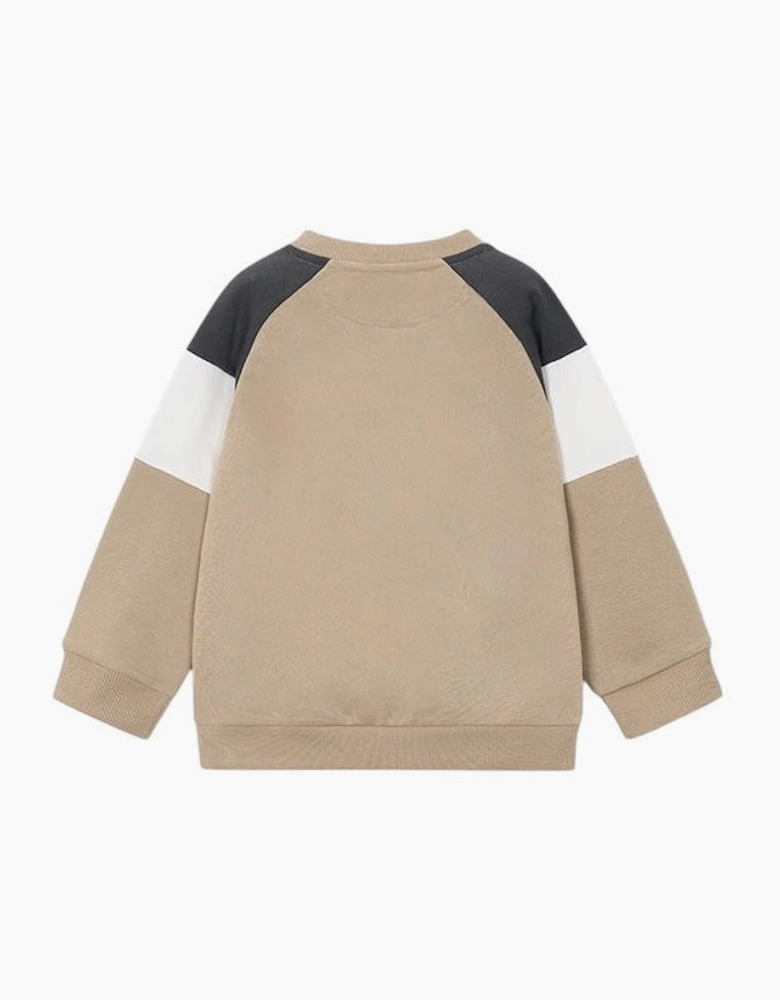 Boys Beige and Grey League Sweatshirt