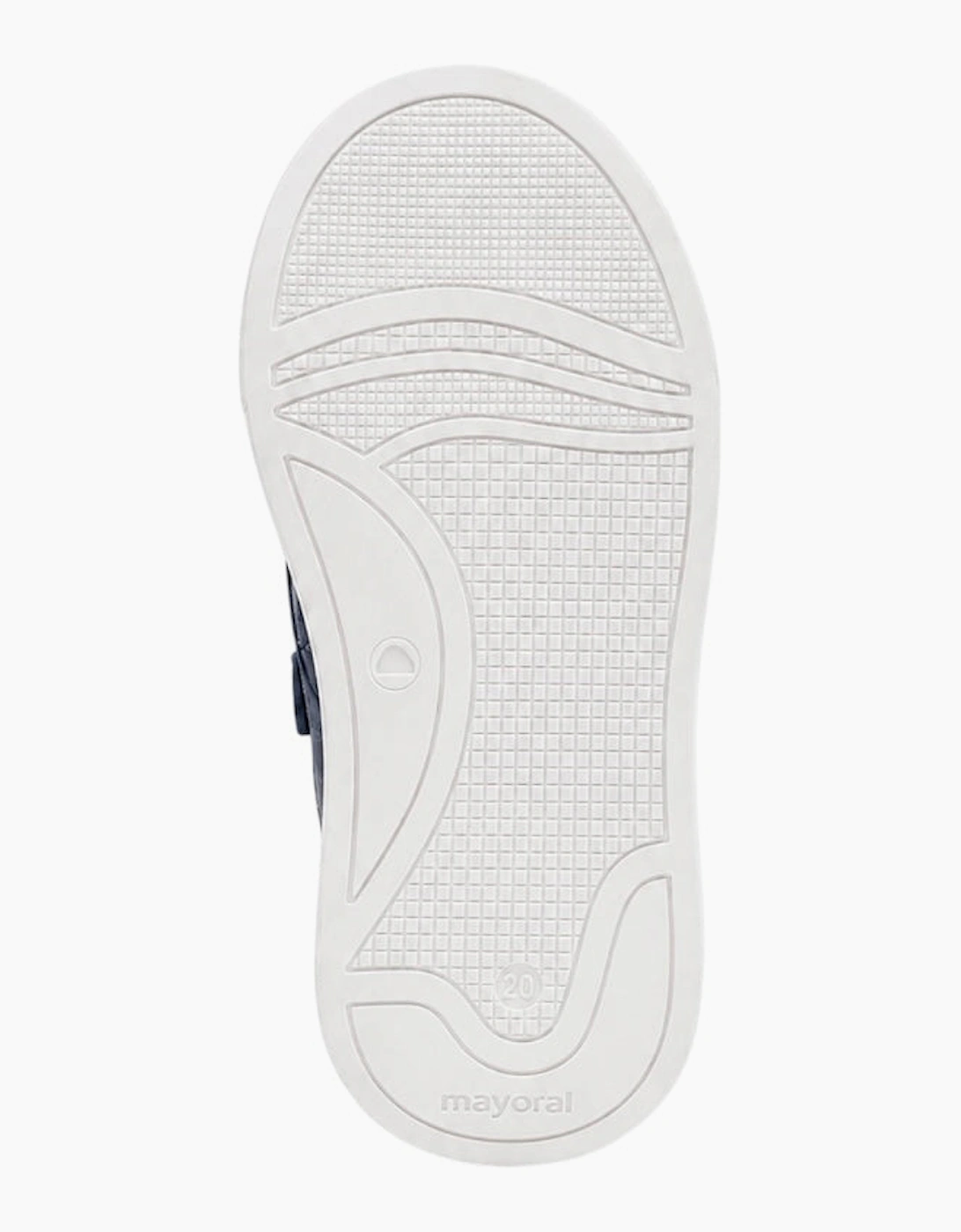 Boys Navy Velcro Suede Smart Trainers