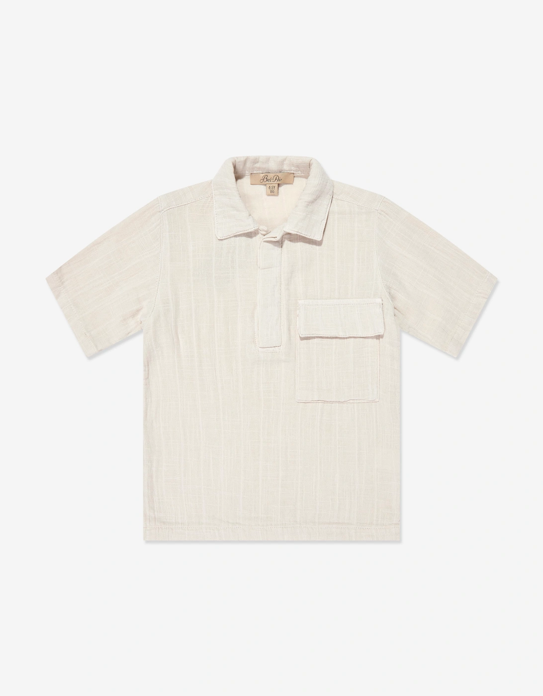 Bel-Air Boys Cotton Short Set in Beige