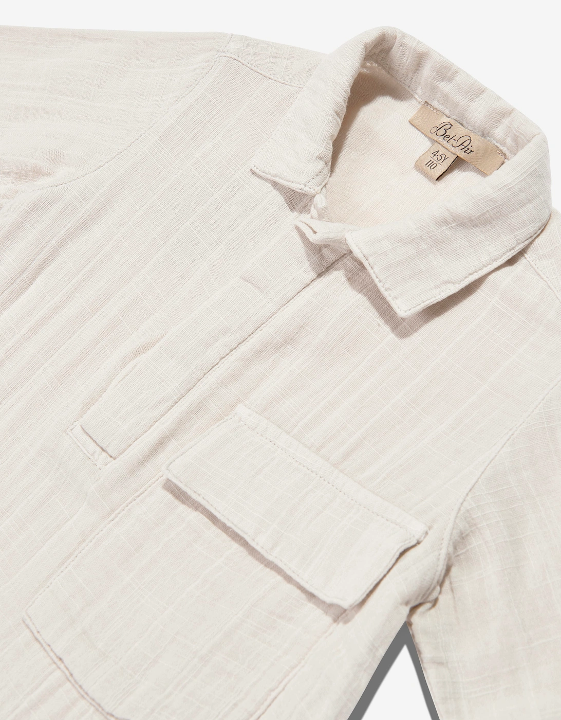 Bel-Air Boys Cotton Short Set in Beige