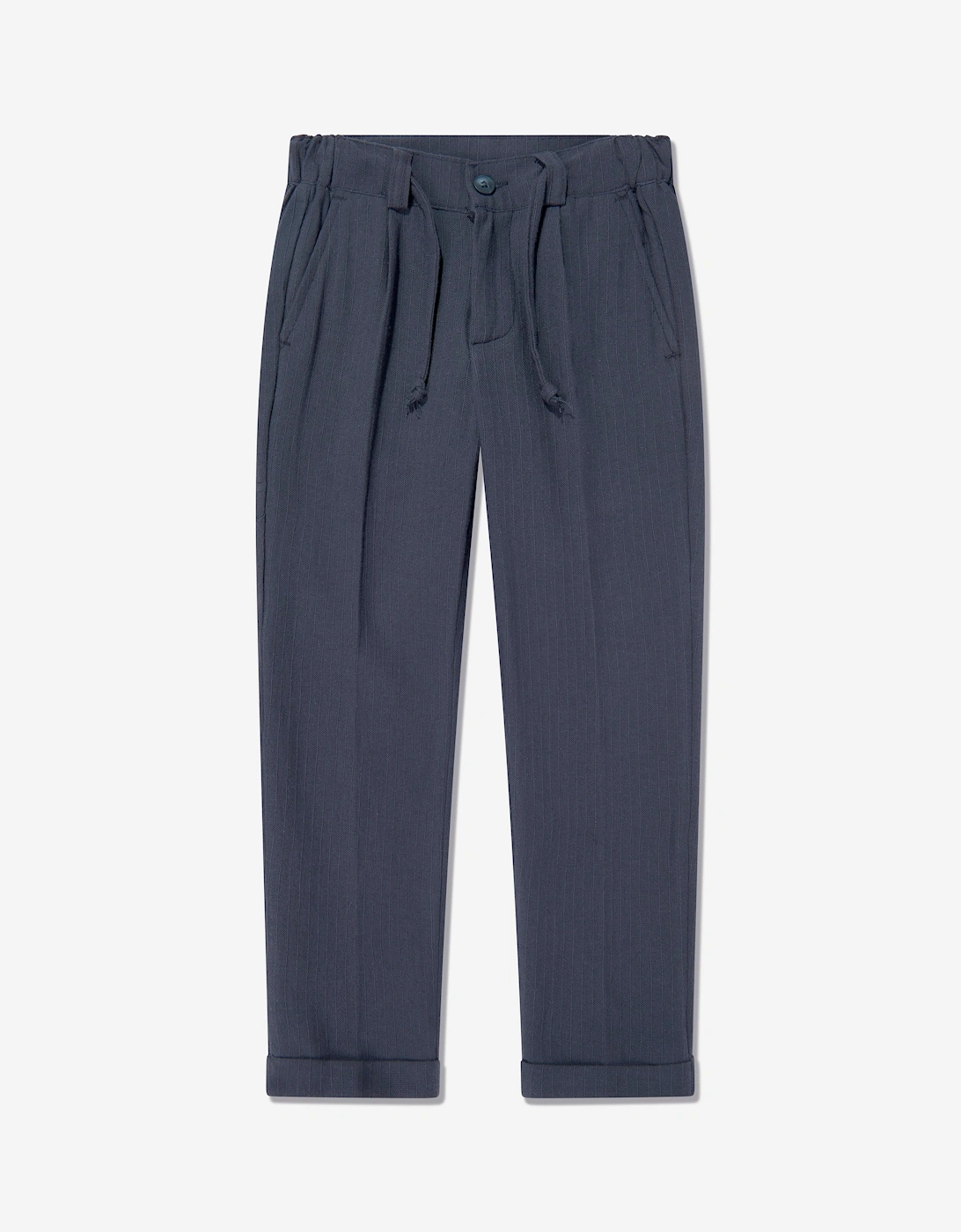 Bel-Air Boys Cotton Suit Set in Navy