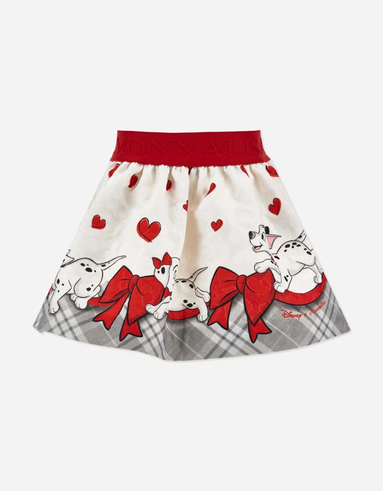 Monnalisa Baby Girls Disney 101 Dalmations Skirt in Ivory