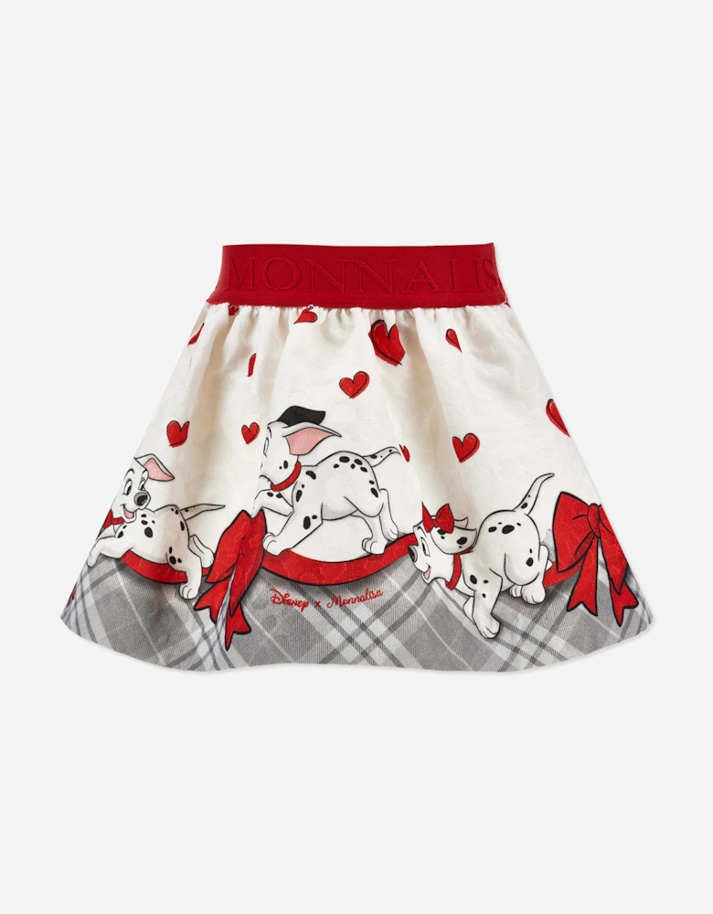 Monnalisa Baby Girls Disney 101 Dalmations Skirt in Ivory