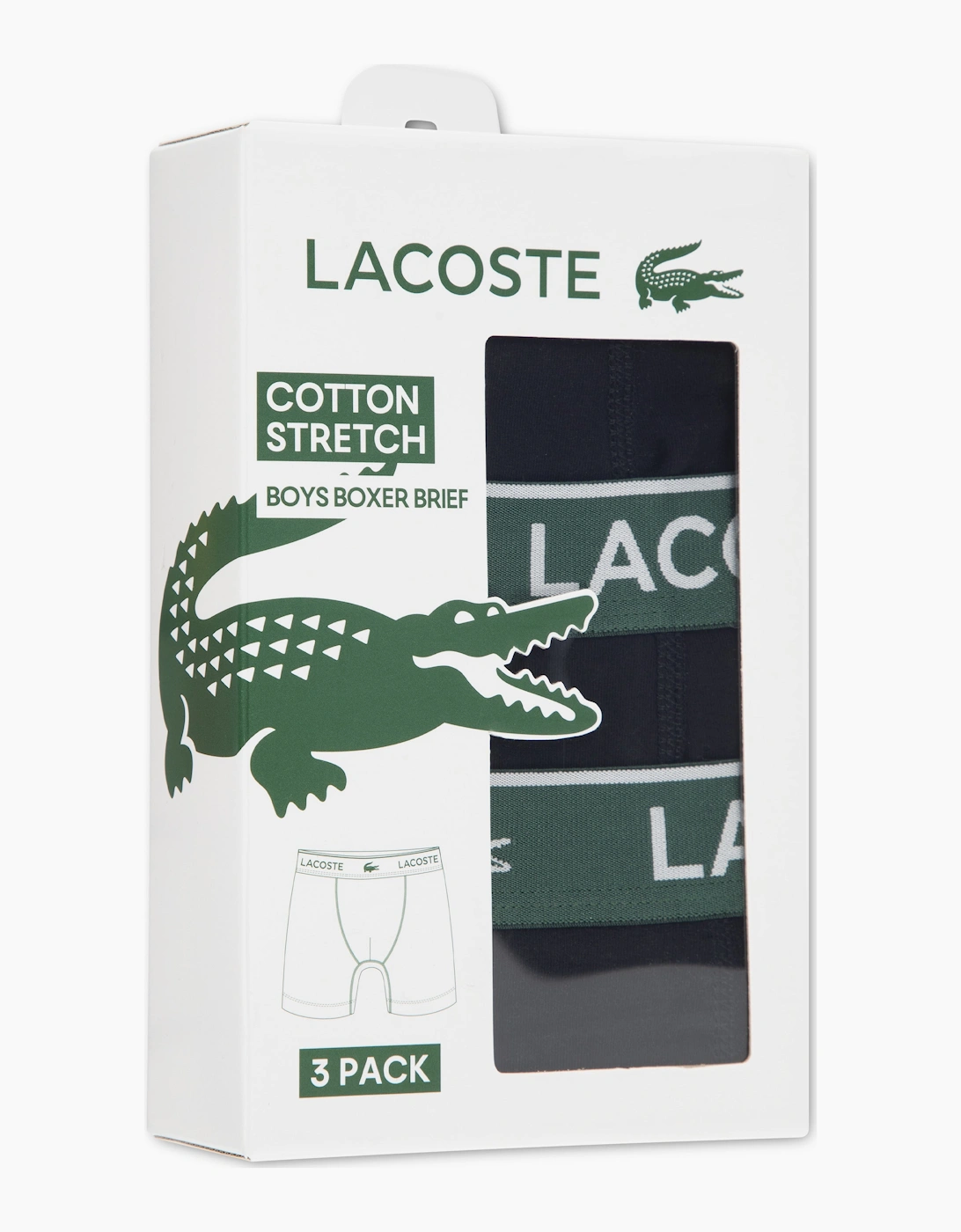 LACOSTE BOYS BLACK BOXER SHORTS 946518, 3 of 2