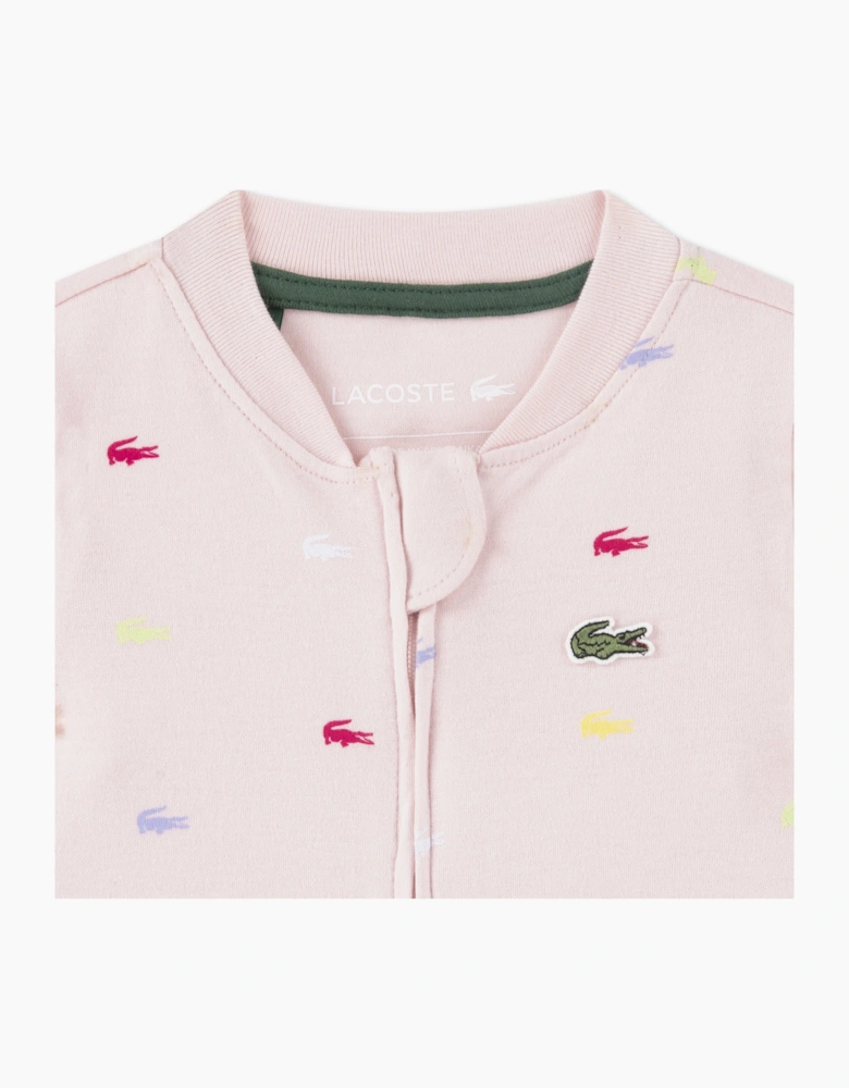 LACOSTE BABY GIRL PINK ALL IN ONE 547357