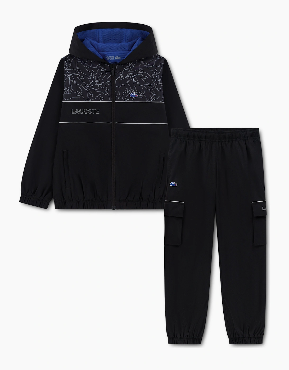 LACOSTE BOYS DIAMOND TAFFETA TRACKSUIT 847684, 6 of 5