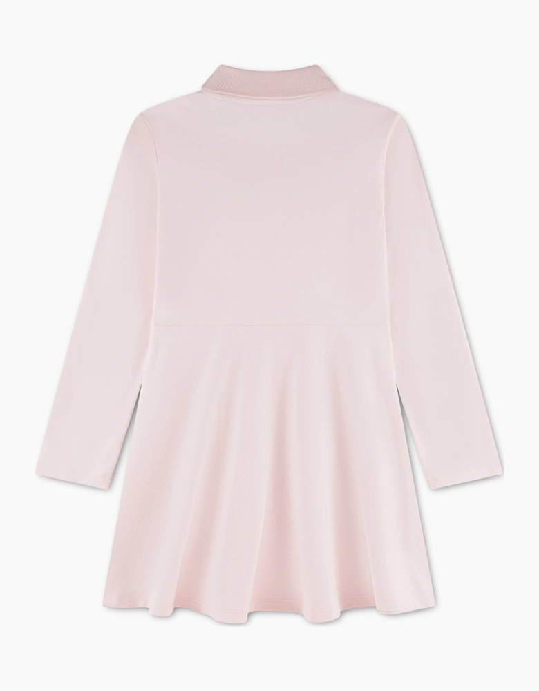 LACOSTE PINK PIQUE POLO DRESS 347900