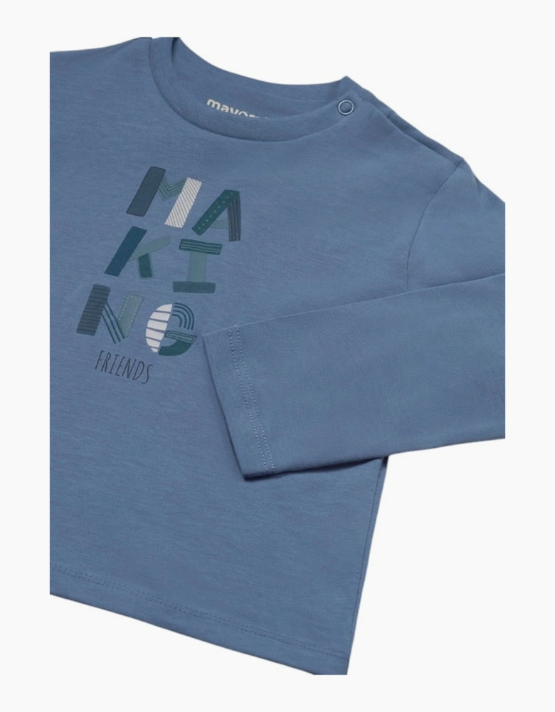 Boys Blue Logo Top