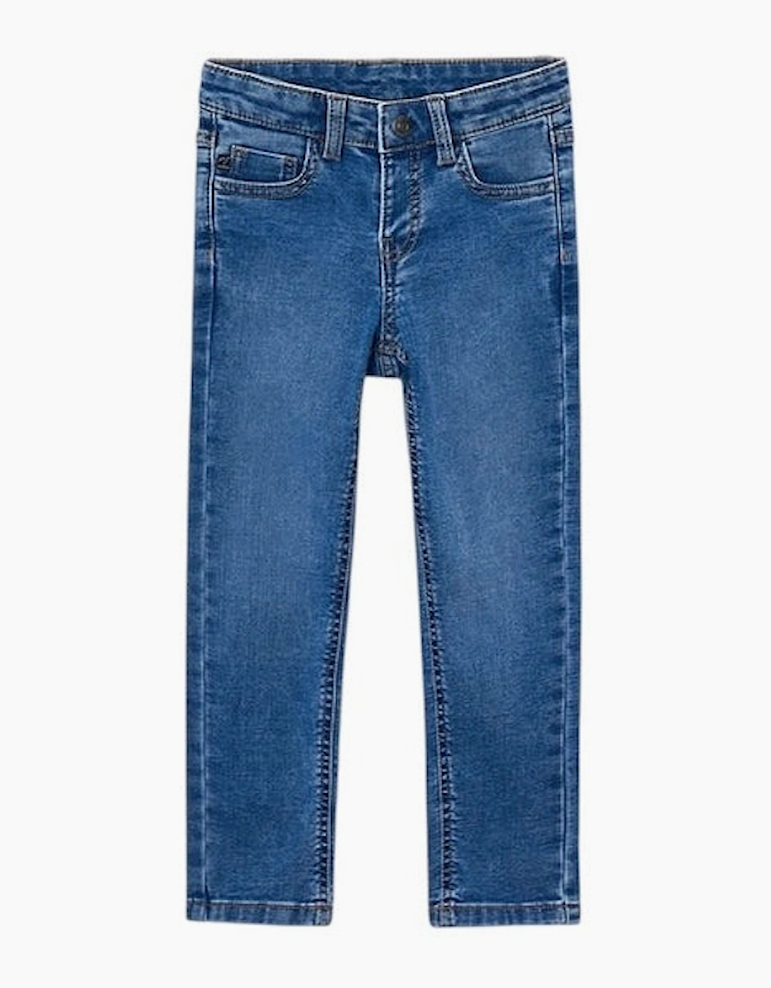 Boys Blue Denim Stretchy Jean Pants, 6 of 5