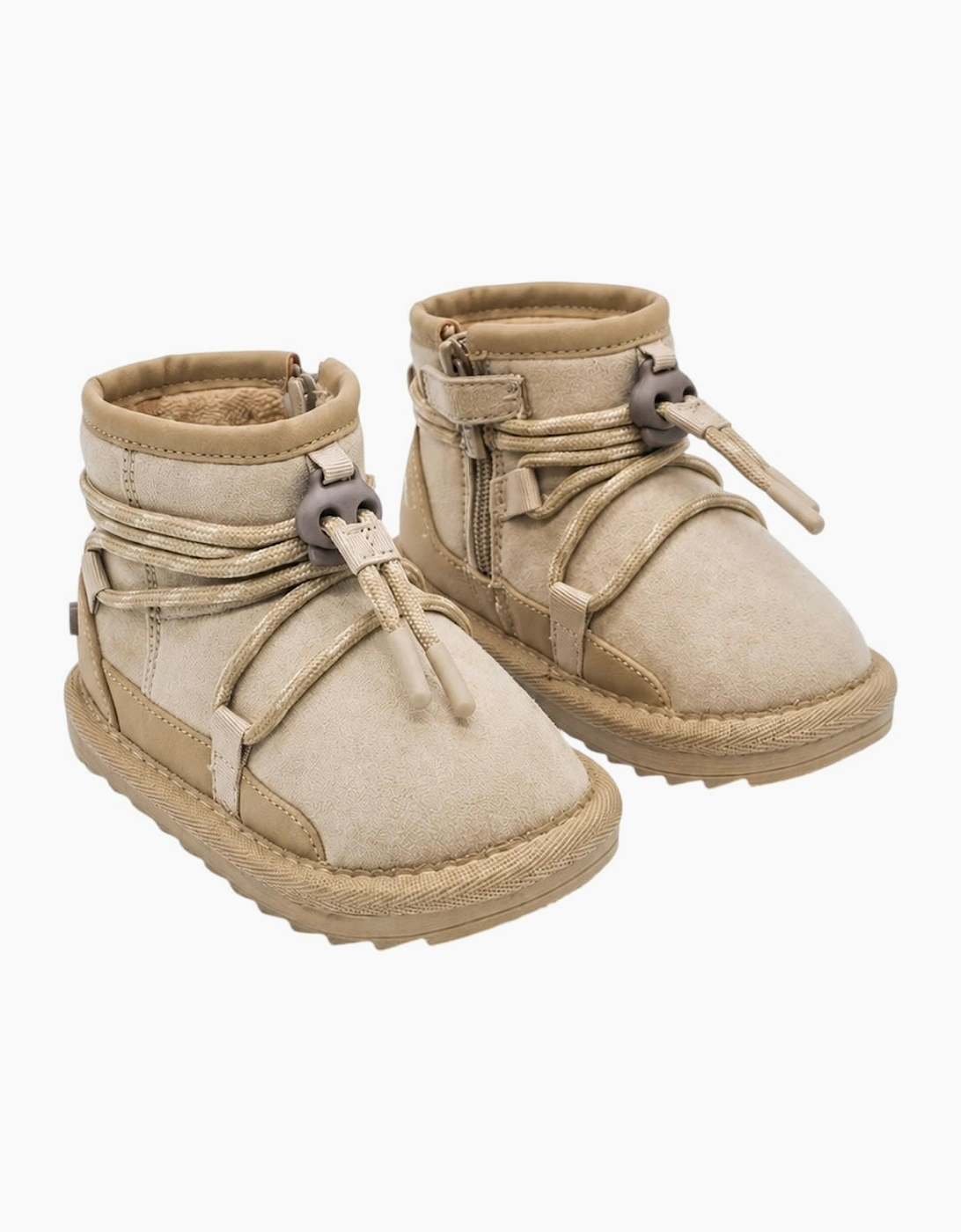 Brown Toggle Lace Up Boots, 5 of 4