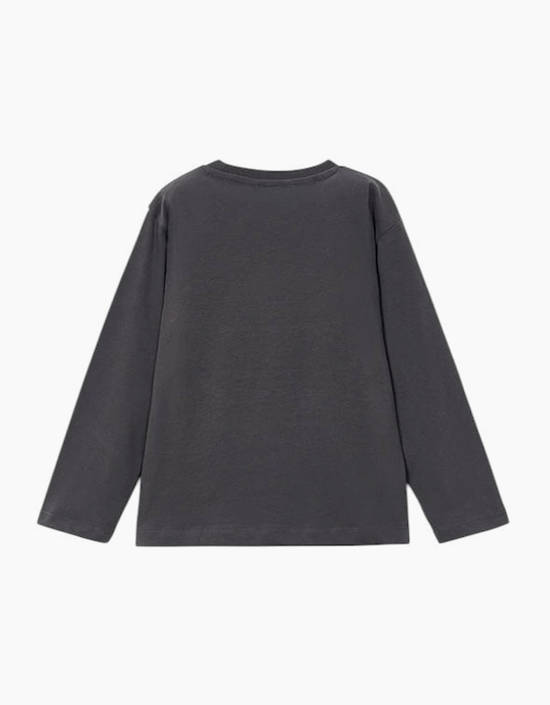 Boys Dark Grey Logo Top