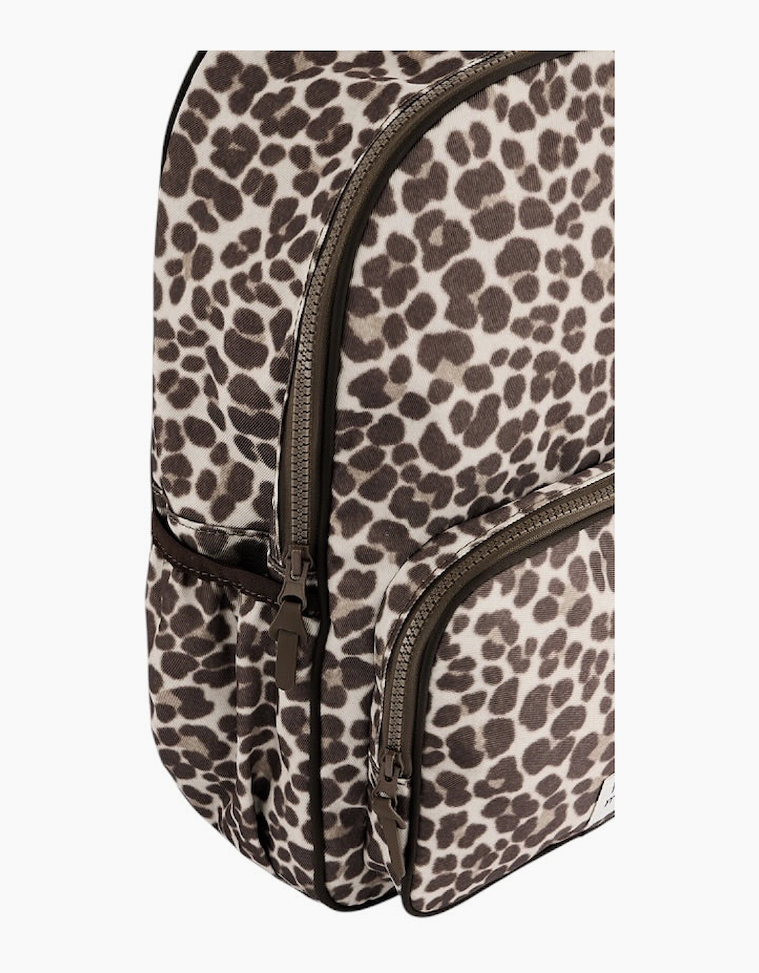 Girls Brown Printed Backpack and Pencil Case
