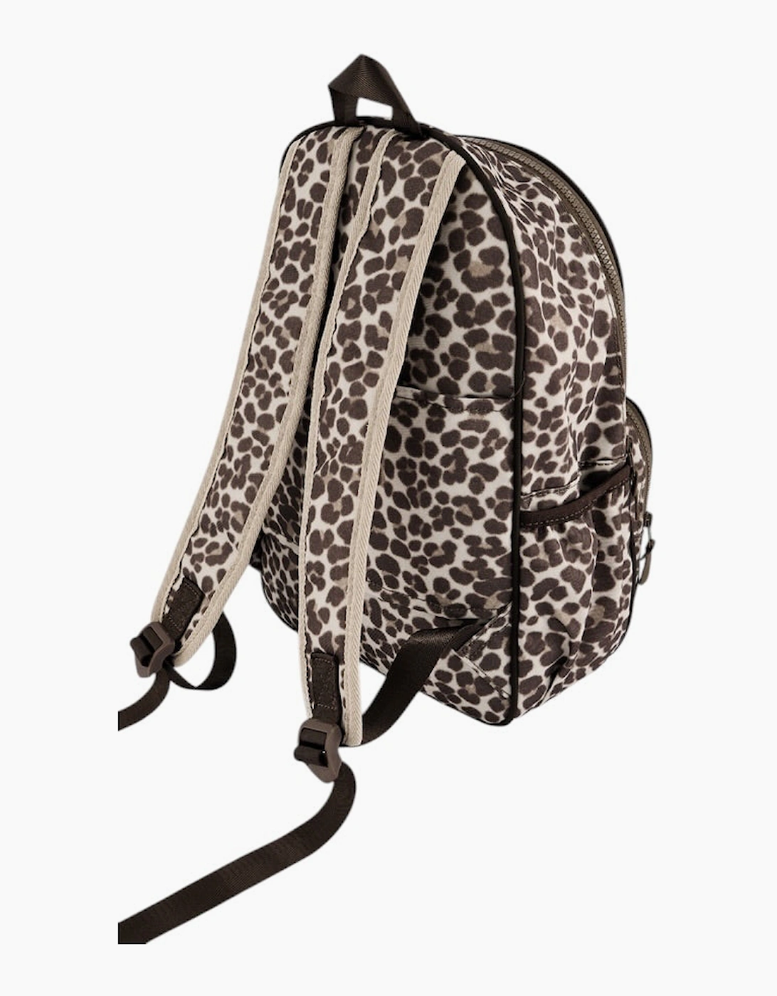 Girls Brown Printed Backpack and Pencil Case